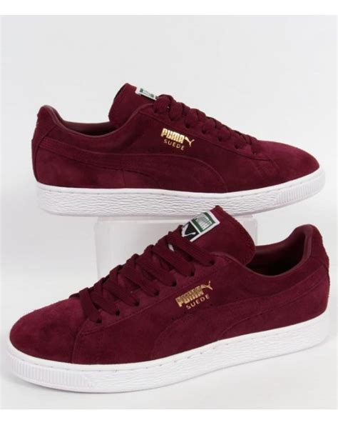 puma burgundy sneakers for women.